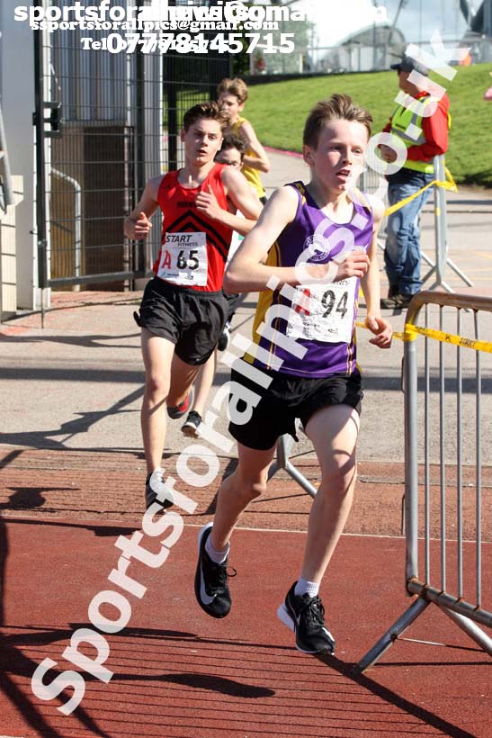 Boys under-15s  Northern 3 Stage Road Relay, SportsCity, Manchester. Photo: David T. Hewitson/Sports for All Pics